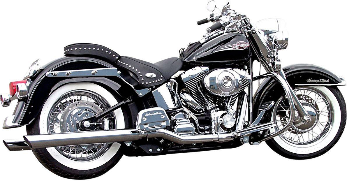 Bassani 31117B - Silencers For True Dual Headers - Harley Davidson Flstc1450 2002