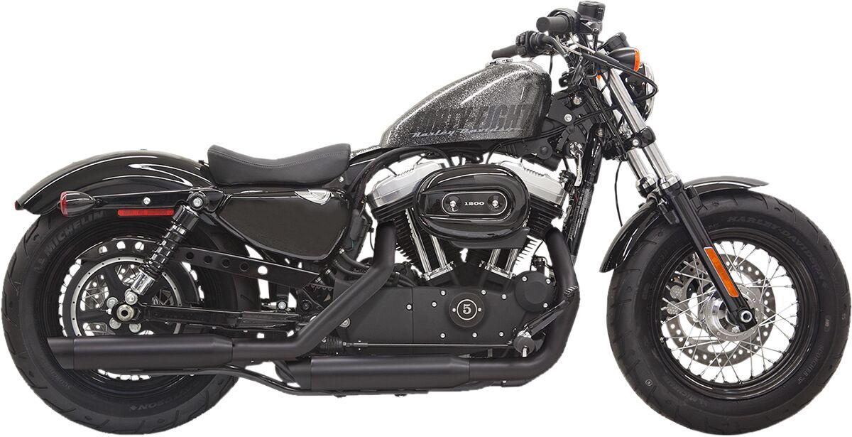 Bassani Black 1X27sbb - Firepower Series Silencers - Harley Davidson Xl 883 N Abs 2014-2020