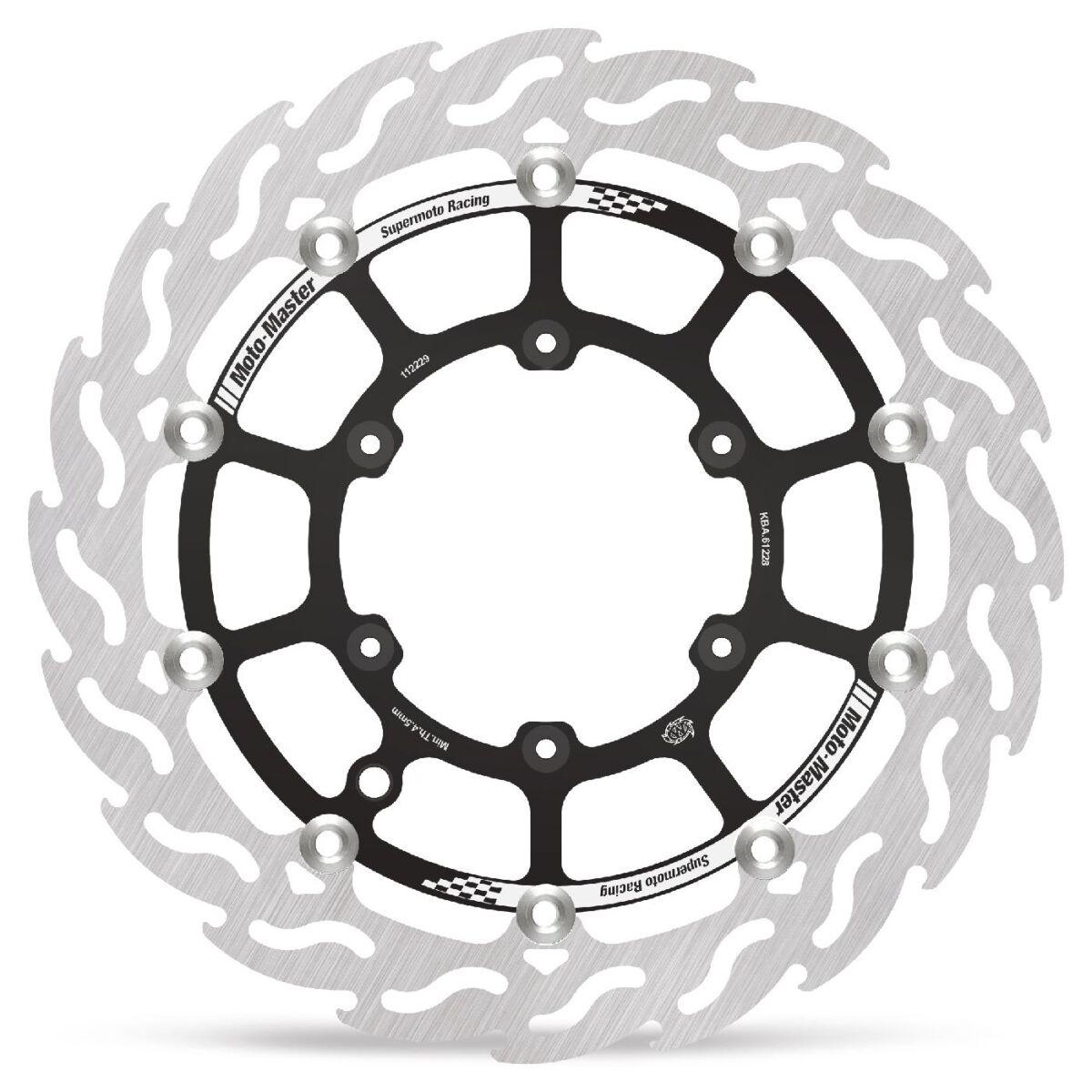 112229 - Moto Master Supermoto Front Racing Brake Discs For Rieju MR 300 - Black