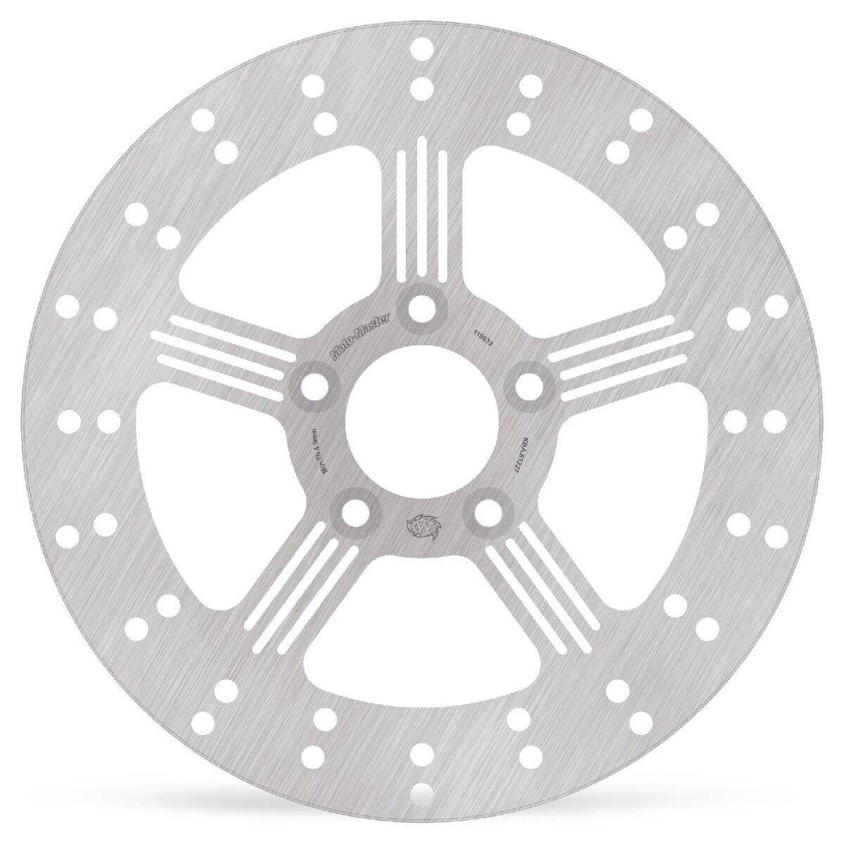 Moto Master Silver 110633 - Custom Series Fixed Brake Disc For Harley Davidson Fld 1690 2012-2013 - Front