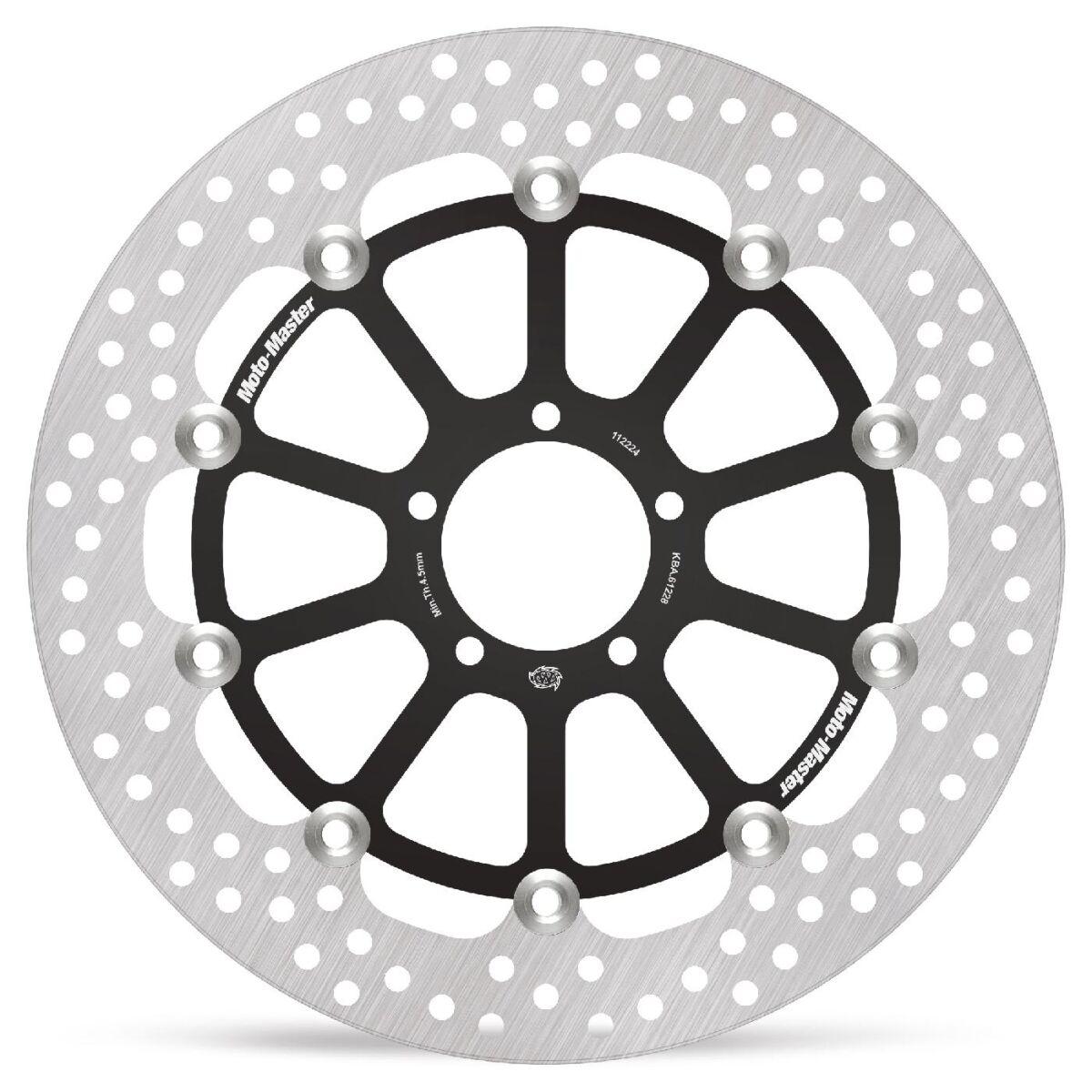 Moto Master Black 112224 - Halo Series Floating Brake Disc For Yamaha Yzf-R1 1000Sp