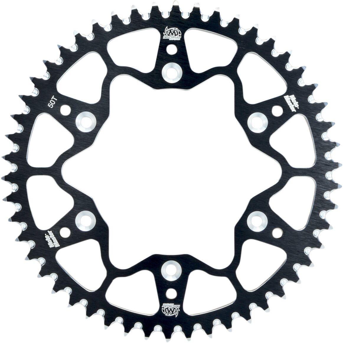 620012250 - Moto Master 7075 Racing Sprocket For Suzuki RMZ450 1990-1993 Rear Black 50T