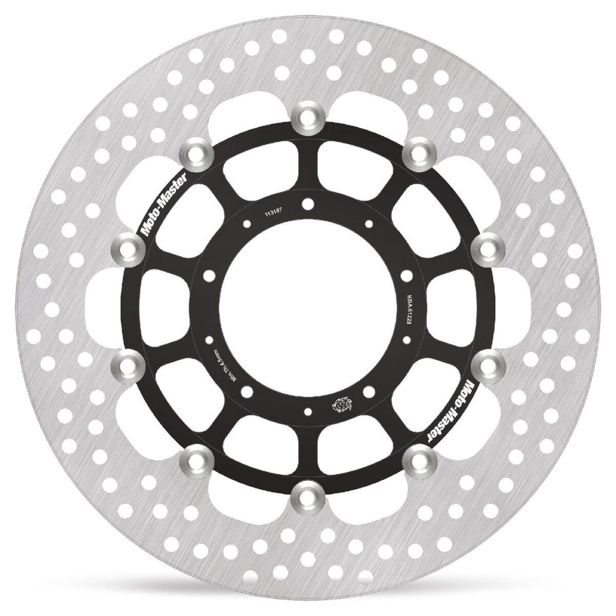 Moto Master Black 113187 - Halo Series Floating Brake Disc For Honda Vfr 800 X