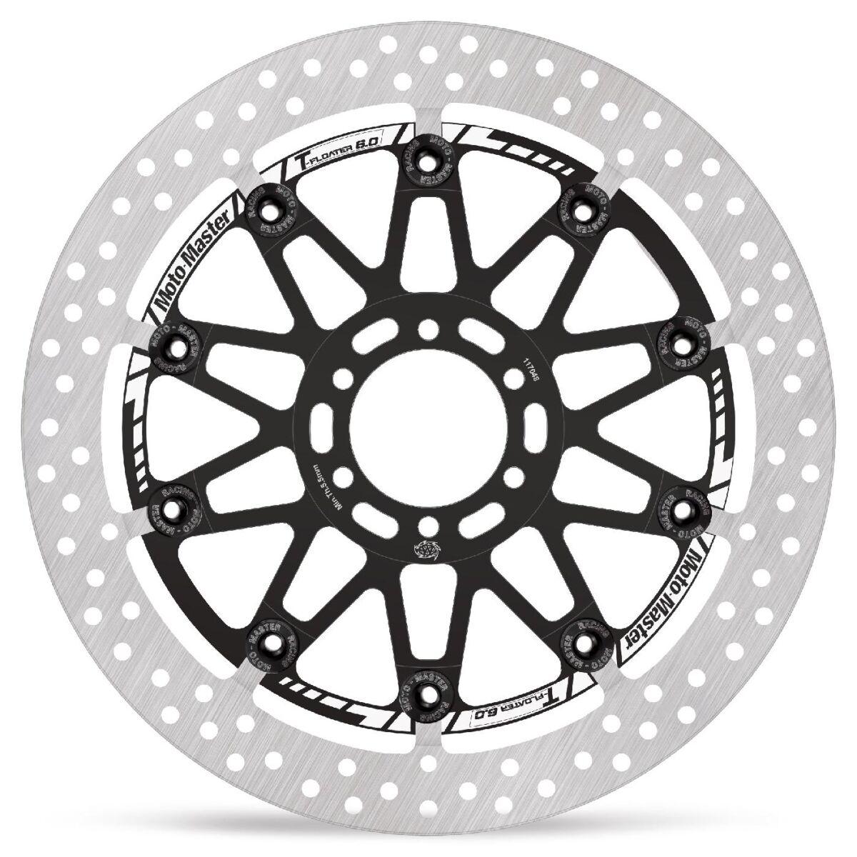 Moto Master Black 117048 - Halo Series T-Floater Brake Disc For Aprilia Tuono V4 1100 Rr