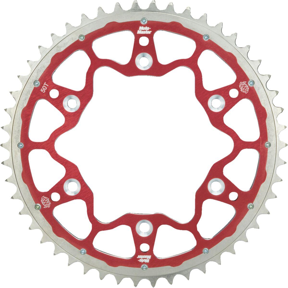 Moto Master Red 620023348 - Fusion Dual Rear Sprocket For Honda Cr125 1984-2007 Rear 48T