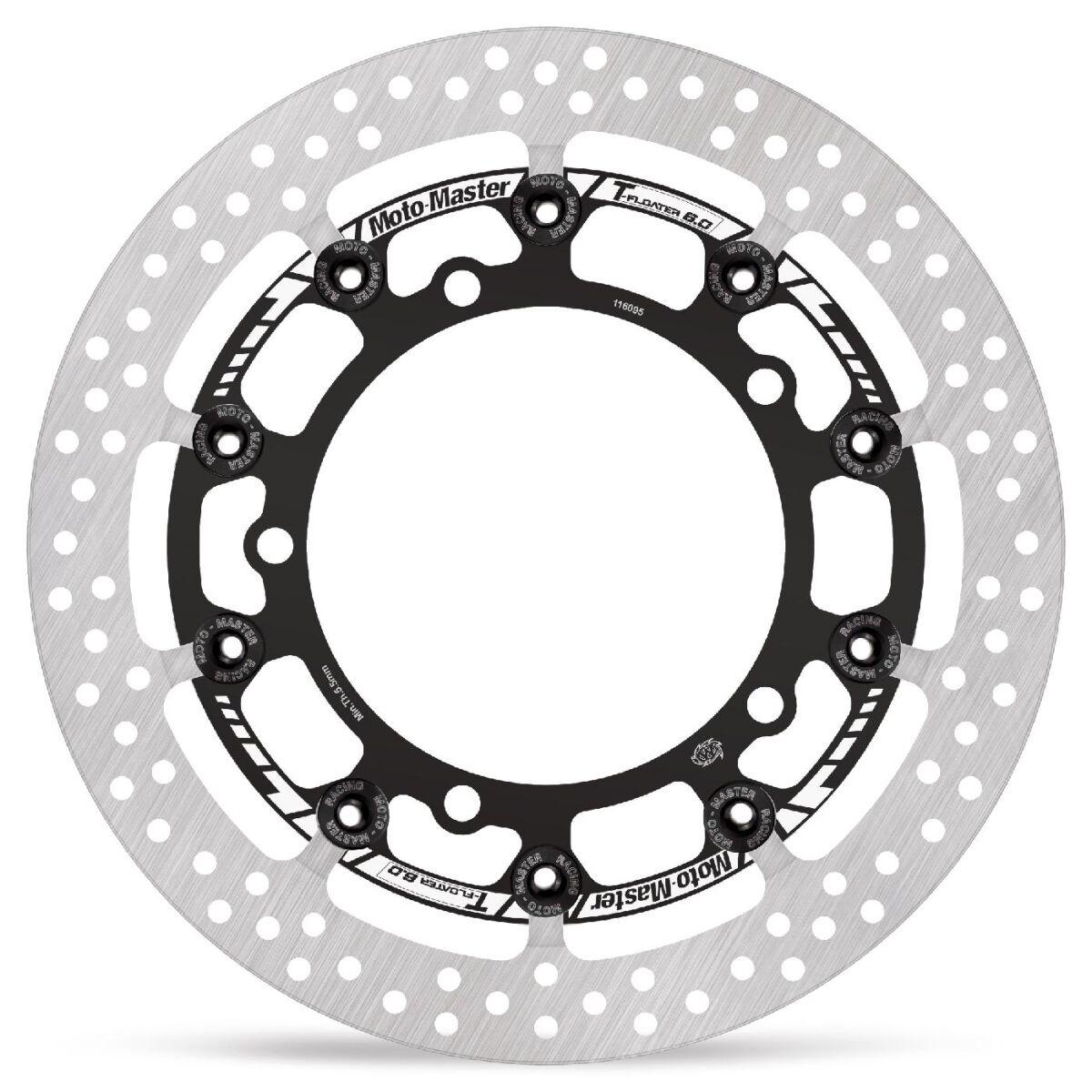 Moto Master Black 116095 - Halo Series T-Floater Brake Disc For Kawasaki Z 400