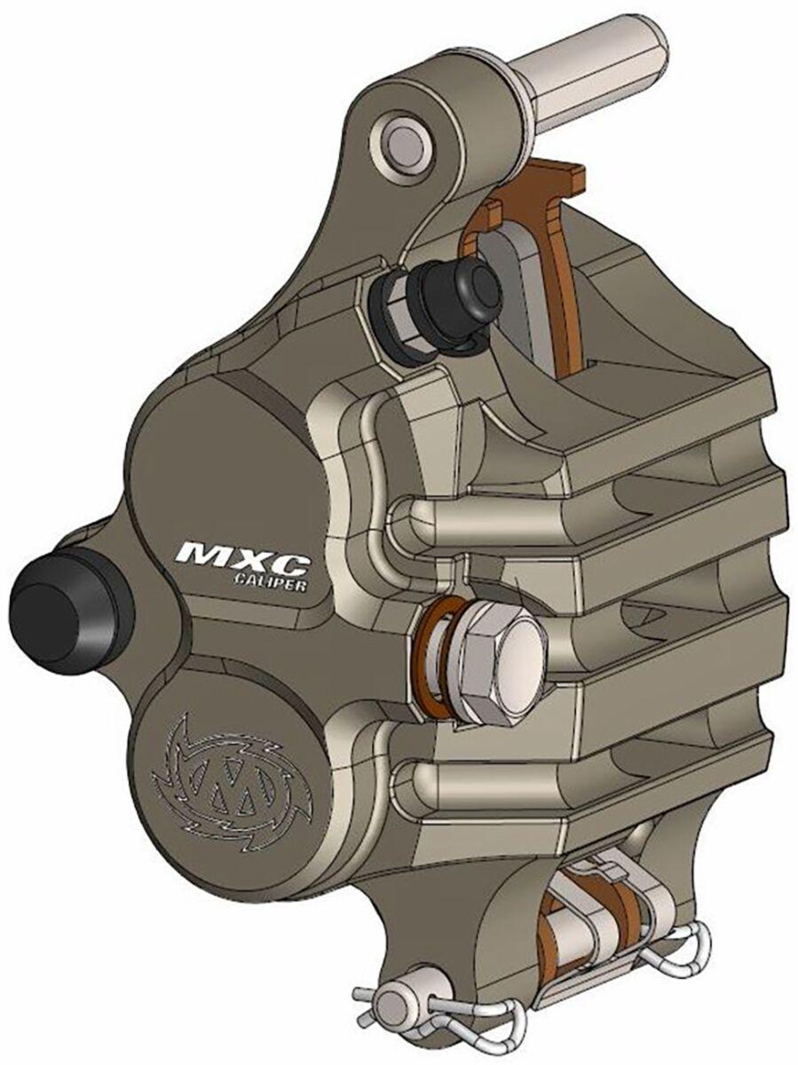 Moto Master Polished/Silver 210105 - Mxc Brake Caliper For Ktm Sx125 Front