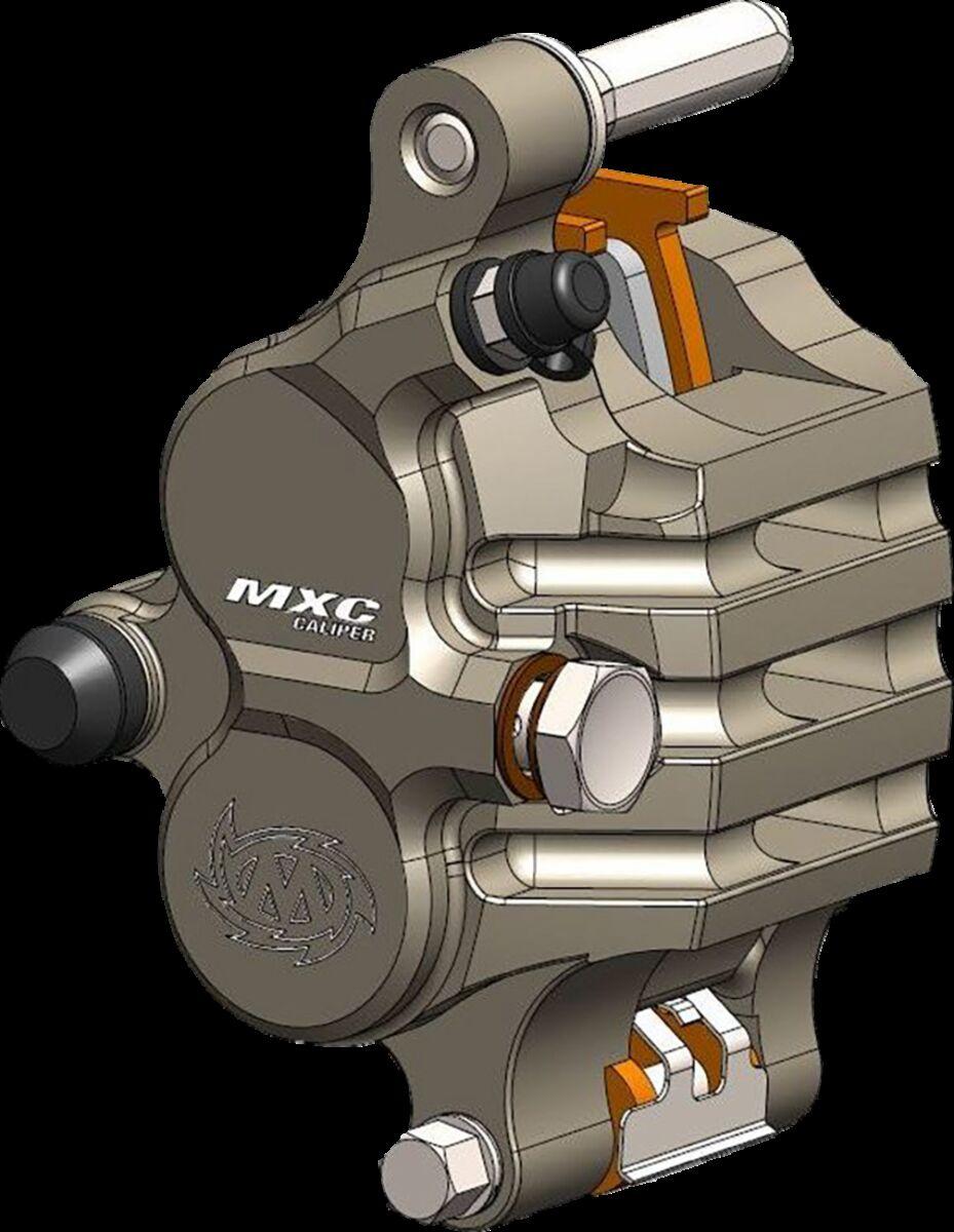 Moto Master Polished/Silver 210107 - Mxc Brake Caliper For Honda Crf450x Front