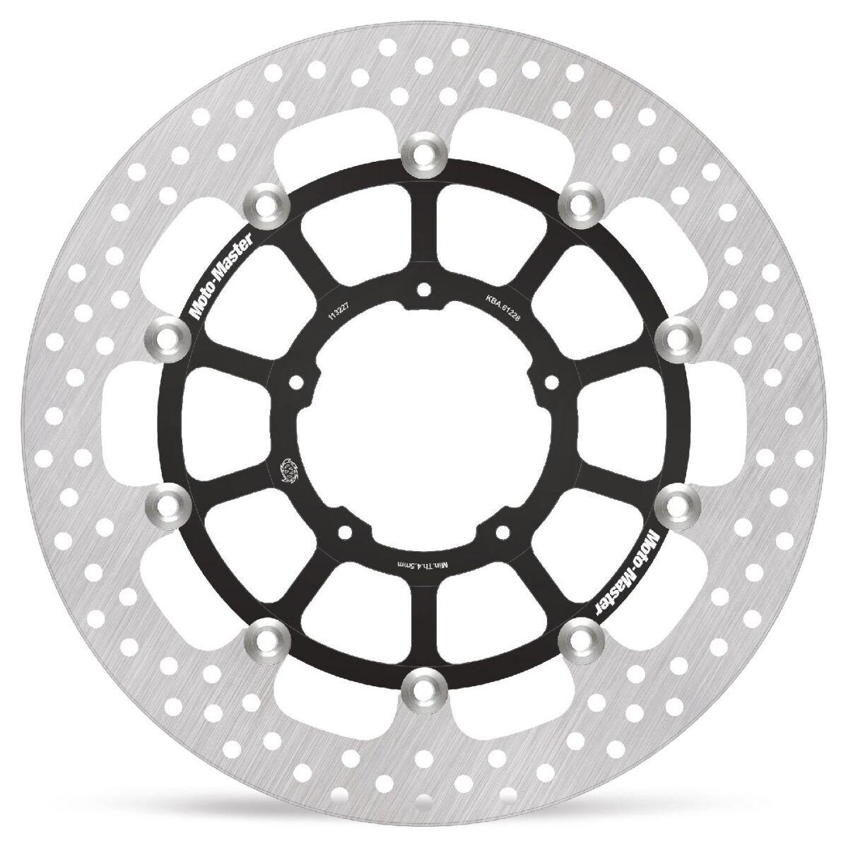 Moto Master Black/Silver/Stainless Steel 113229 - Halo Series Floating Brake Disc For Honda Cbr 1000 Rr Fireblade 2022-2025 Front