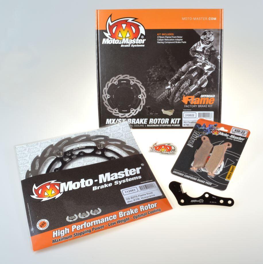 310038 - Moto Master Brake Kit For Beta RR 125 2018-2024 Front - Black/Stainless Steel