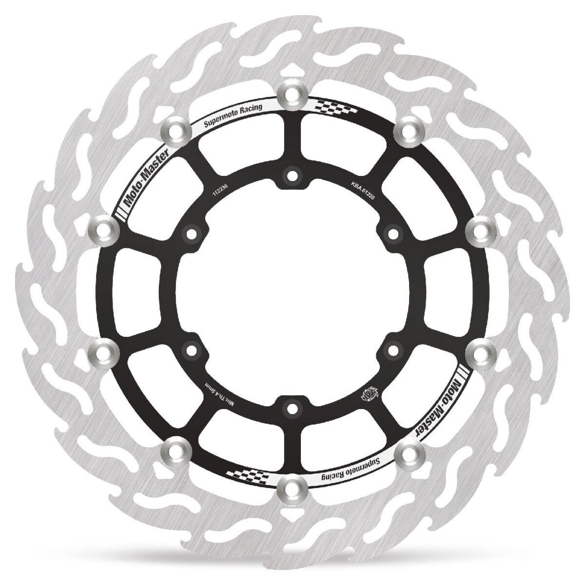 Moto Master Black 112236 - Supermoto Front Racing Brake Discs For Yamaha Yzf450x