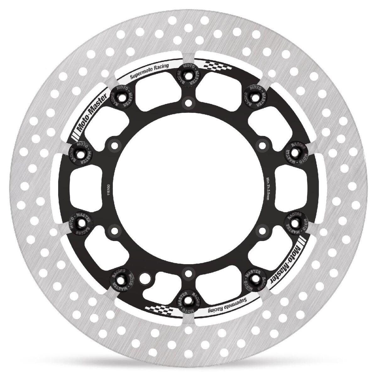 Moto Master Black/Silver 116100 - Halo Series T-Floater Brake Disc For Husqvarna 701 Enduro 2016-2024 - Front