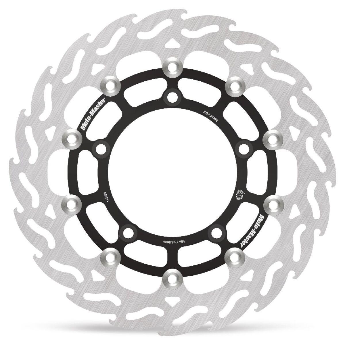 Moto Master Black 112059 - Flame Series Floating Brake Disc For Suzuki Dl 1000 2014-2020 - Front Left