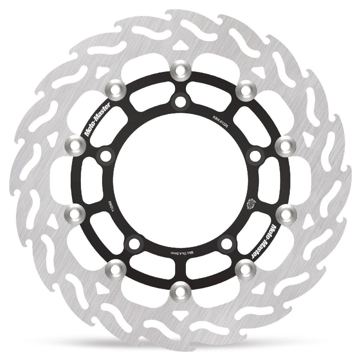 Moto Master Black 112060 - Flame Series Floating Brake Disc For Suzuki Dl 1000 2014-2019 - Front Right