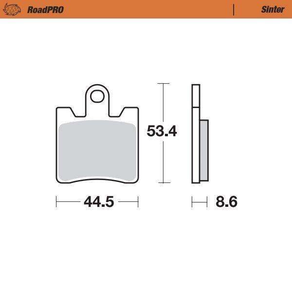 405301 - Moto Master RoadPRO Sinter Brake Pads Front For Yamaha FJR 1300 ABS 2006-2024 Front