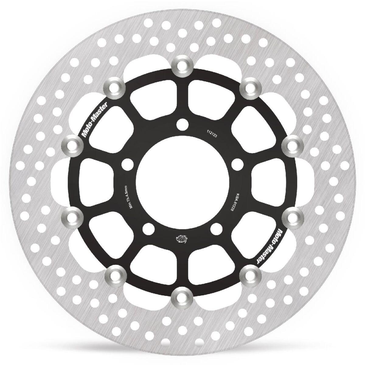 Moto Master Black 112123 - Halo Series Floating Brake Disc For Kawasaki Zx-6 Rr 600 2006-2016 - Front