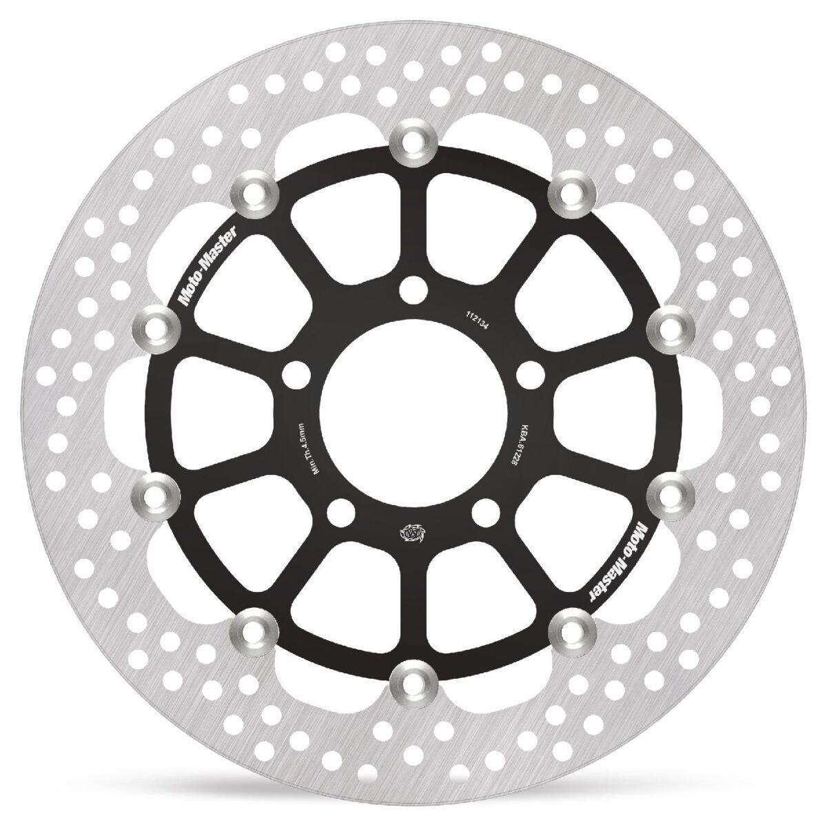 Moto Master Black 112134 - Halo Series Floating Brake Disc For Suzuki Vz 1500