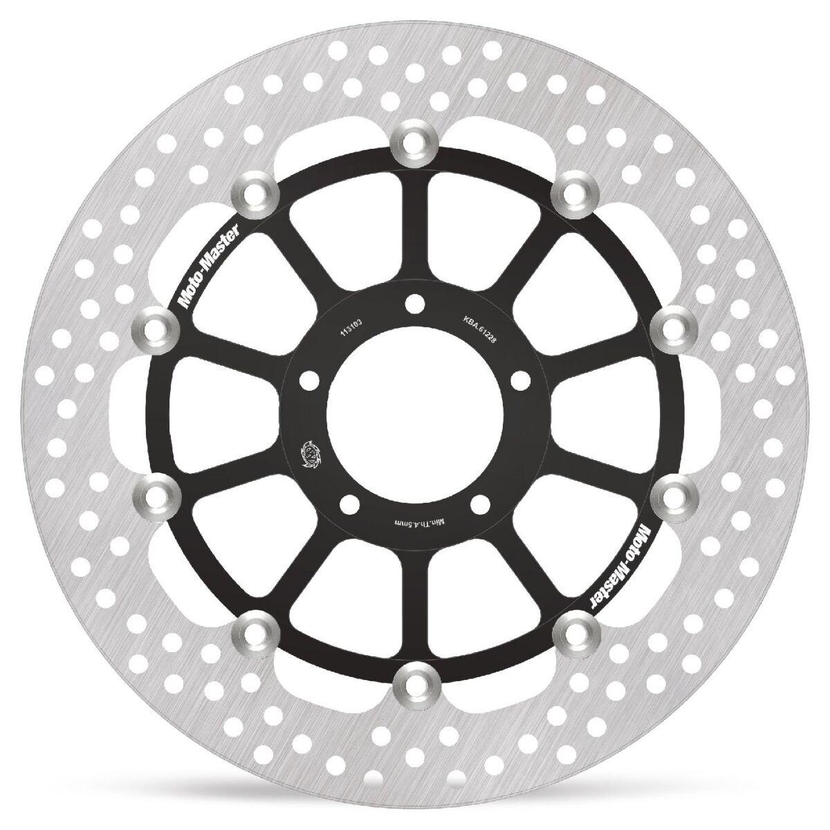 Moto Master Black 113103 - Halo Series Floating Brake Disc For Ducati Streetfighter V2 955