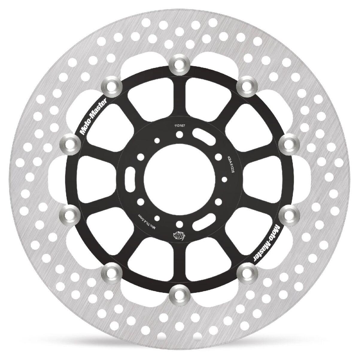 Moto Master Black 113107 - Halo Series Floating Brake Disc For Honda Xl 1000 V