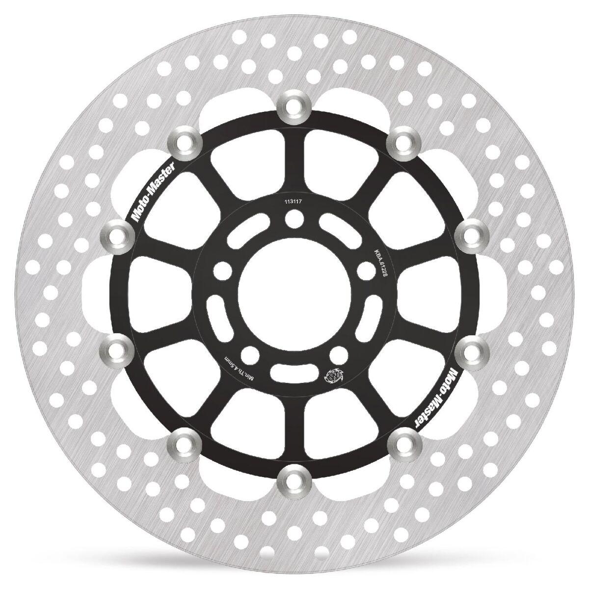 Moto Master Black 113117 - Halo Series Floating Brake Disc For Kawasaki Zzr 600