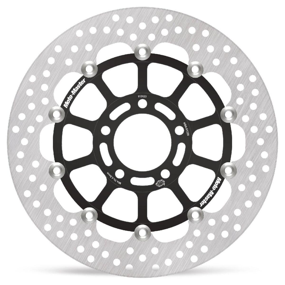 Moto Master Black 113123 - Halo Series Floating Brake Disc For Suzuki Vz 800