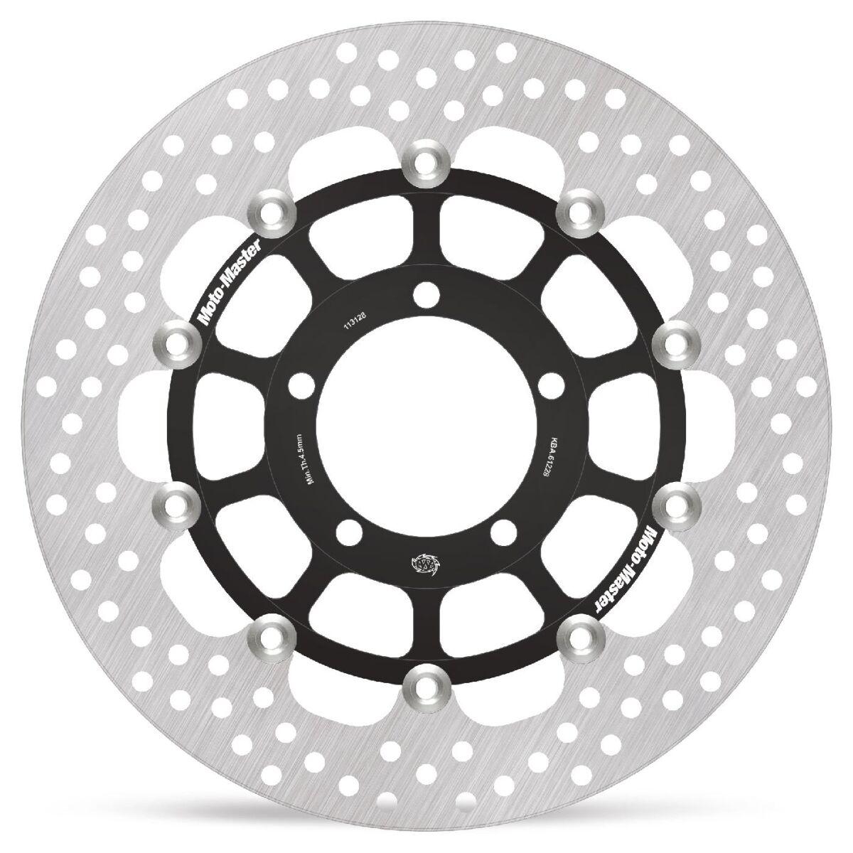 Moto Master Black 113128 - Halo Series Floating Brake Disc For Triumph Street Triple 675 R