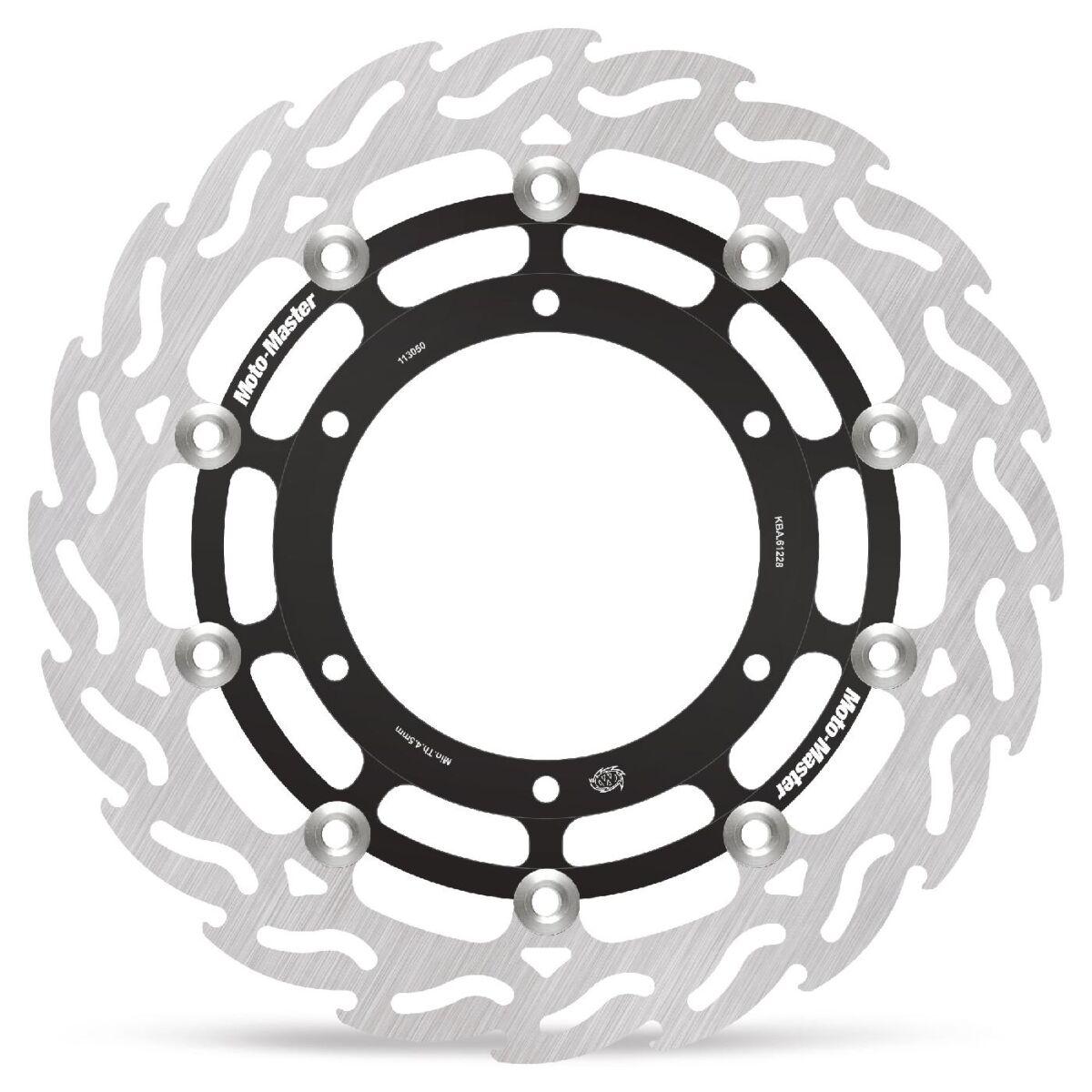 Moto Master Black/Silver 113050 - Flame Series Floating Brake Disc For Yamaha Xt 660 X