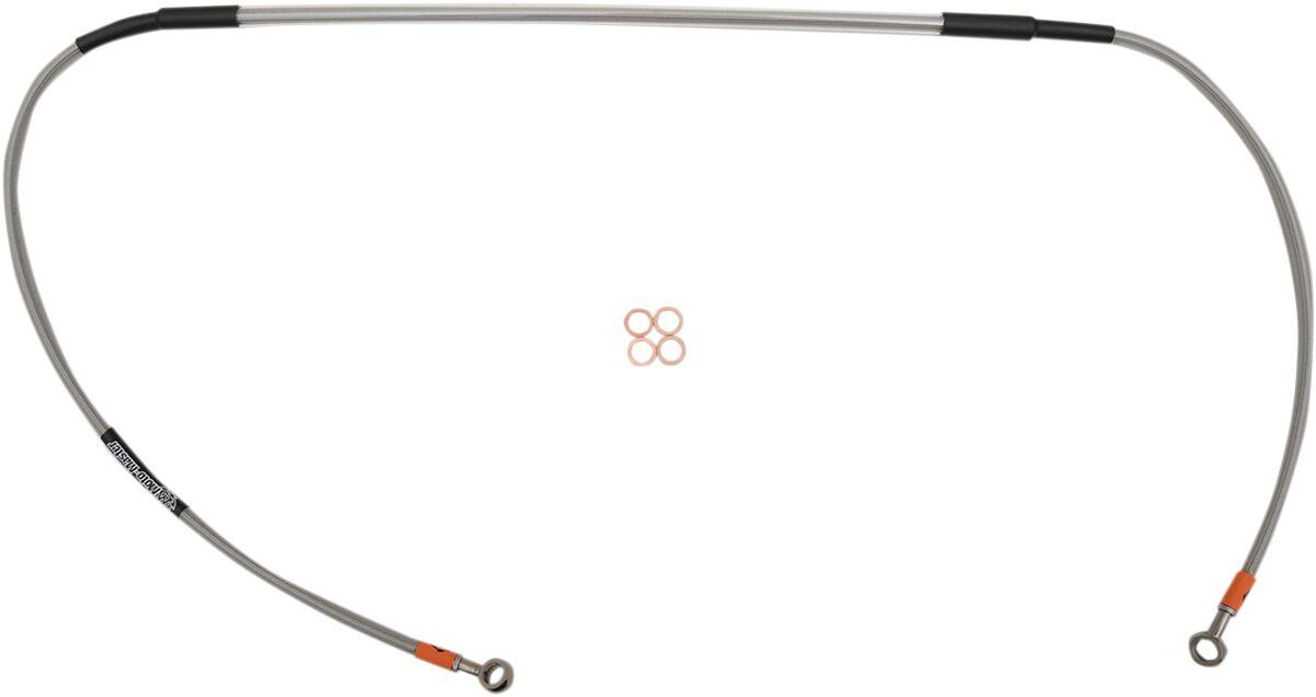212005 - Moto Master Stainless Steel Brake Hose For Honda CR125 1995-2007 Front - Silver
