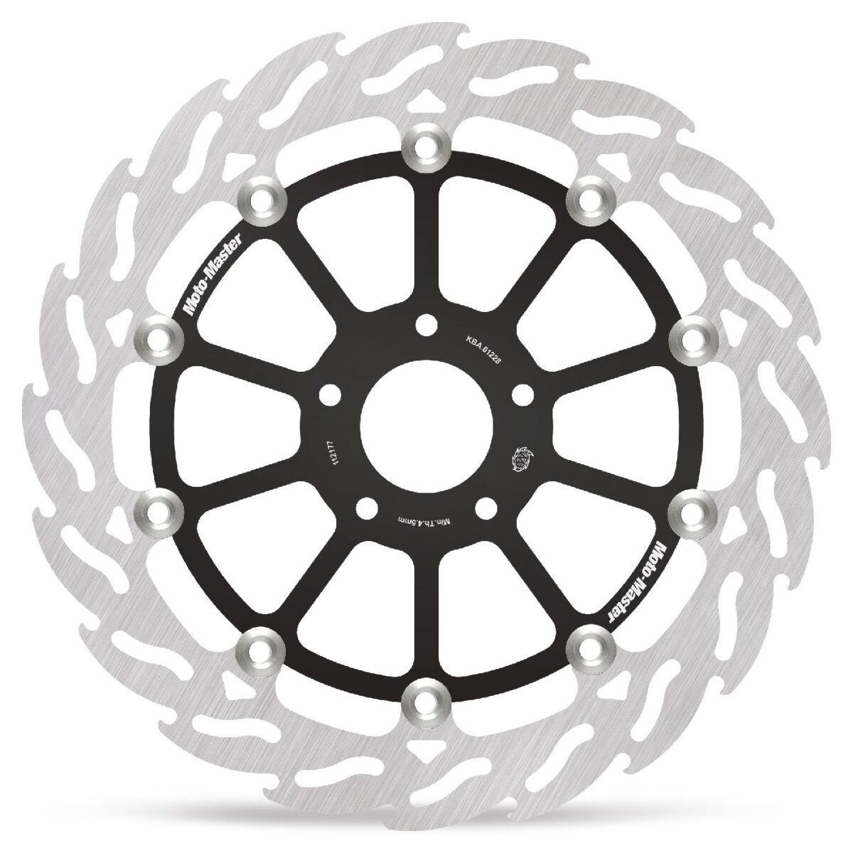 Moto Master Black 112177 - Flame Series Floating Brake Disc For Ktm Duke 690 2013-2019 - Front Left