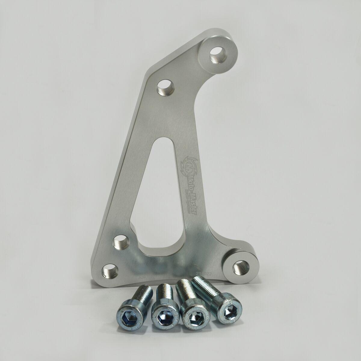 211022 - Moto Master Supermoto Racing Brake Disc Adapter Bracket For Husqvarna CR125 2009-2013 Front - Silver/Stainless Steel