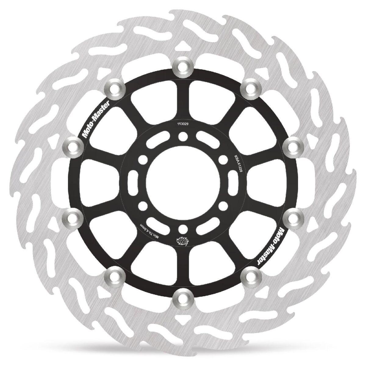 Moto Master Black 113029 - Flame Series Floating Brake Disc For Ducati 907 I.e. 1990-1991 - Front Right