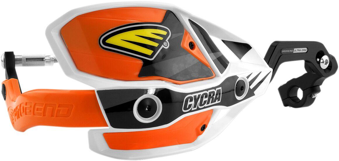 1CYC-7407-22X - Cycra 7/8" Ultra Probend CRM Wrap Around Hand Guards - Orange/White
