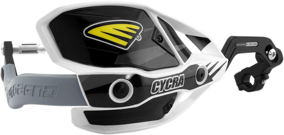 1CYC-7408-12X - 1CYC-7408-12X - Cycra Ultra Probend CRM Wrap Around Handguards For 1-1/8" Handlebars - Anodized White/Black
