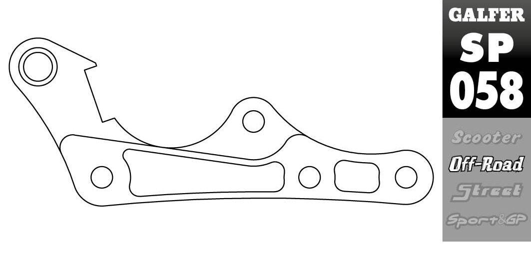 Galfer Black Sp058 - Sp058 - Front Brake Caliper Relocation Bracket - Ktm Sxf450 2020