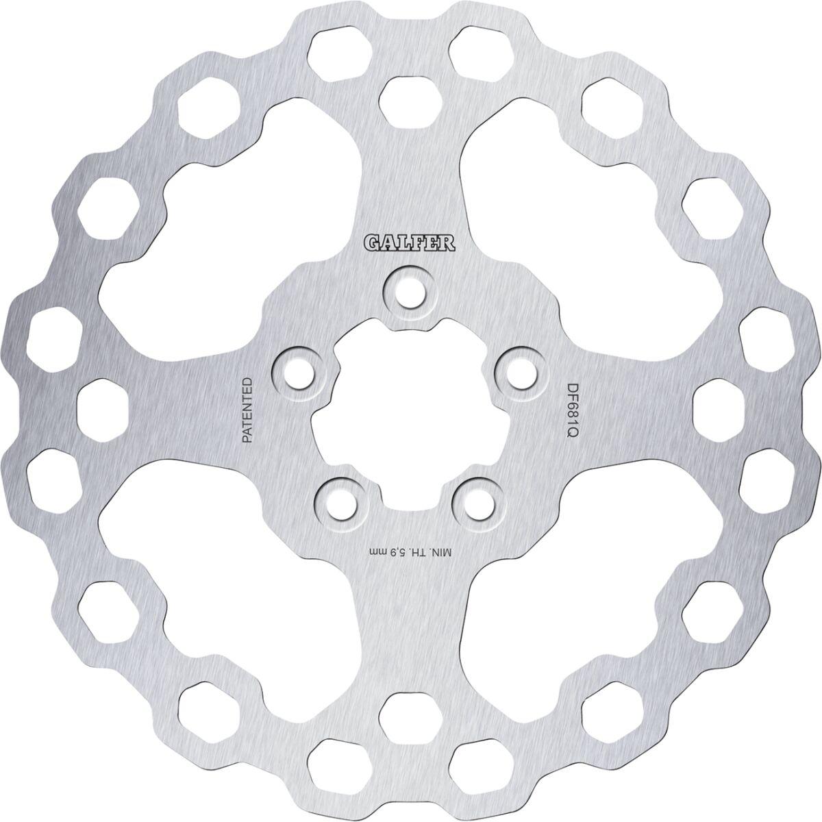DF681Q - DF681Q - Galfer Cubiq Rear Brake Disc - Harley Davidson XLH 883 1986-2003
