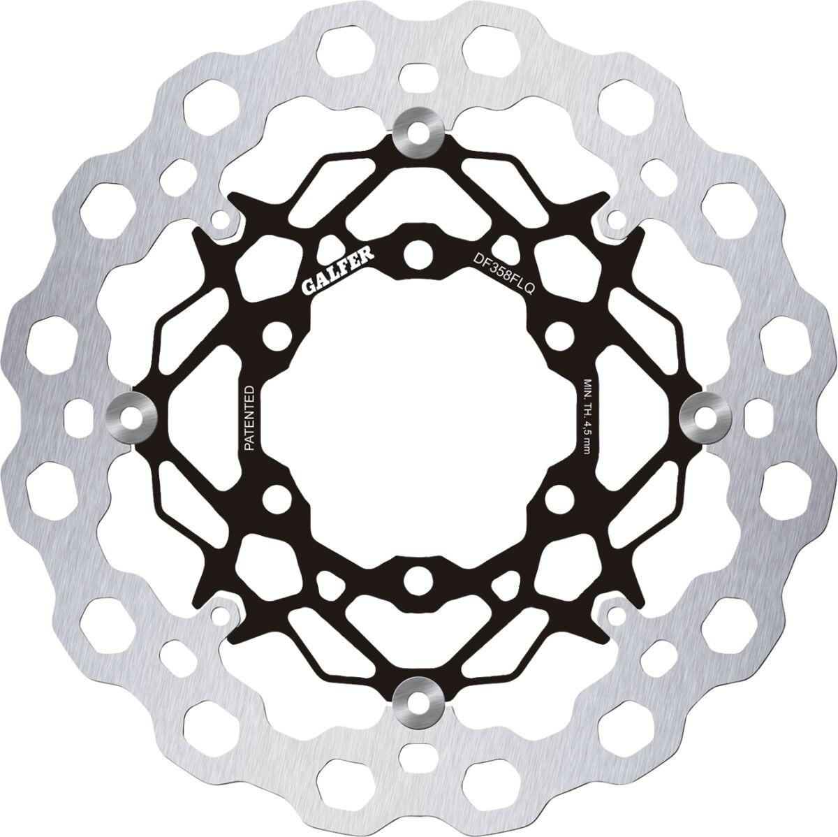 Galfer Black/Silver Df358flq - Df358flq - Cubiq Front Brake Disc - Suzuki Gsx-R 600 2008-2016