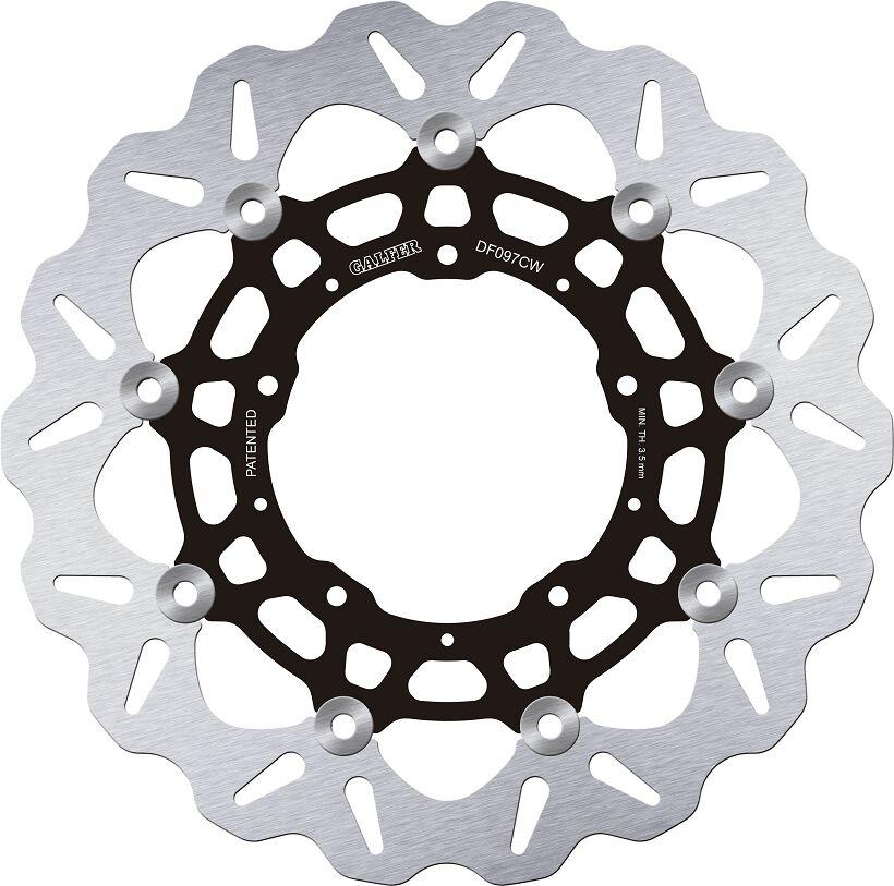 Galfer Black/Silver Df097cw - Wave Brake Disc For Honda X-Adv 750 2021-2024 - Front