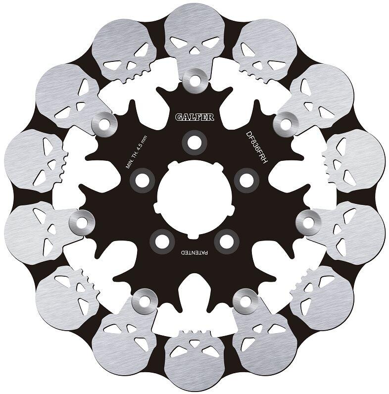 DF836FRH - DF836FRH - Galfer Floating Skull Rear Brake Disc - Harley Davidson FLTRX1750 2017-2019