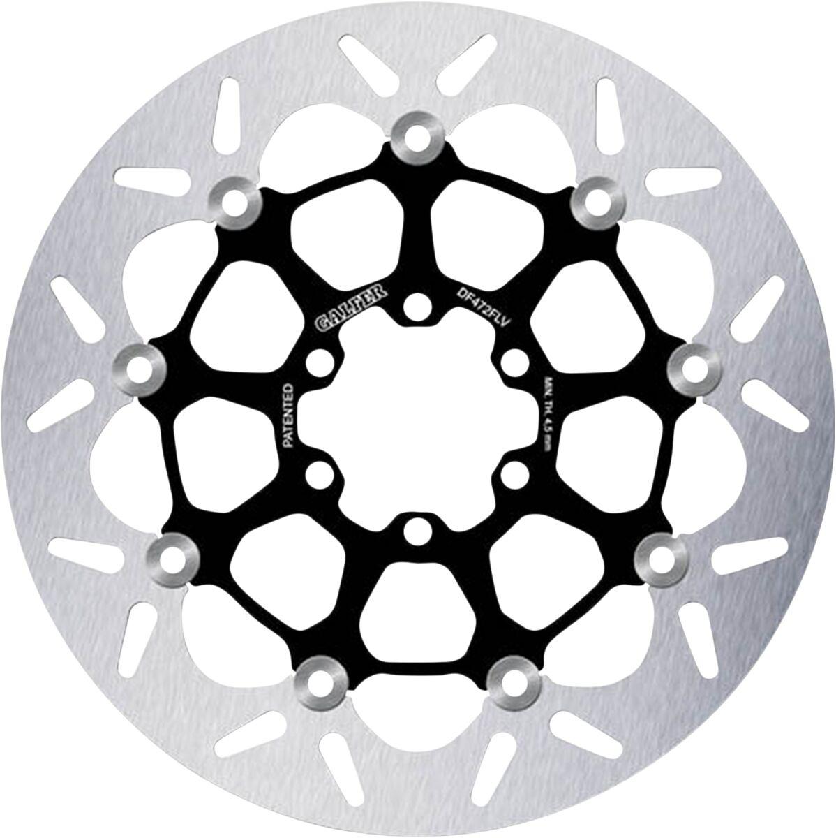 Galfer Black/Silver Df472flv - Df472flv - Floating Round Front Brake Disc - Yamaha Tz250 1990-2008