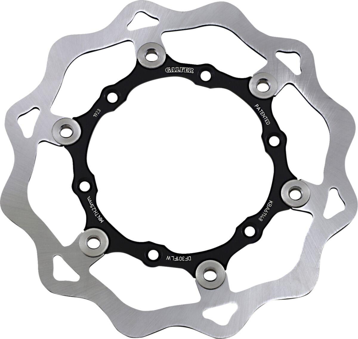 Galfer Black/Raw Df301flw - Df301flw - Wave Front Brake Disc - Yamaha Yzf450 2003-2015