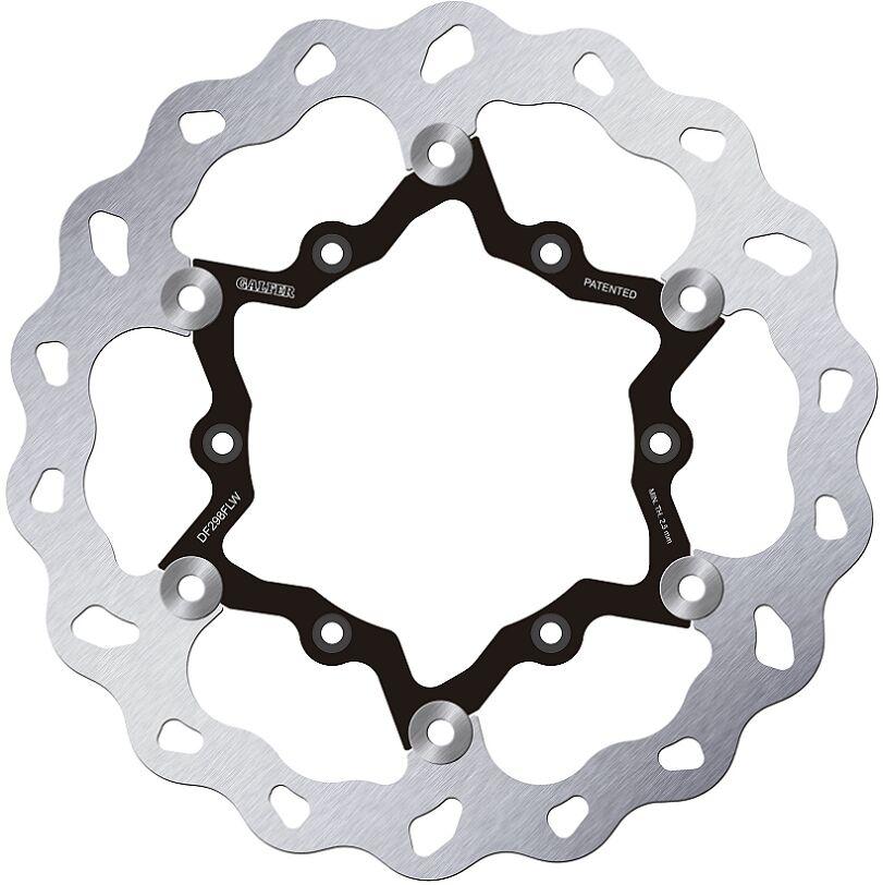 Galfer Black/Polished/Silver Df298flw - Df298flw - Wave Front Brake Disc - Yamaha Yzf450 2016-2024