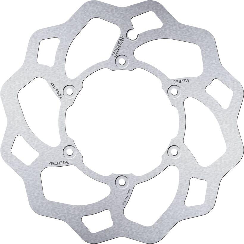 Galfer Polished/Silver Df677w - Df677w - Wave Front Brake Disc - Rieju Tango 250 2009-2011