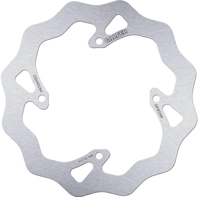 Galfer Polished/Silver Df833w - Df833w - Wave Rear Brake Disc - Tm Mx 85 Junior 2002-2012