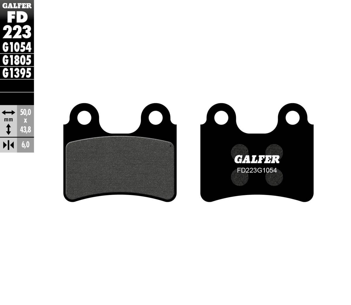 FD223G1054 - Galfer Semi Metallic Brake Pads For AJP PR3 125 2009 - Rear