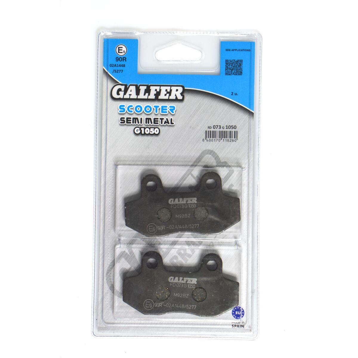 FD073G1050 - Galfer Semi Metallic Scooter Brake Pads For Hyosung GT 125 2003-2010 - Front