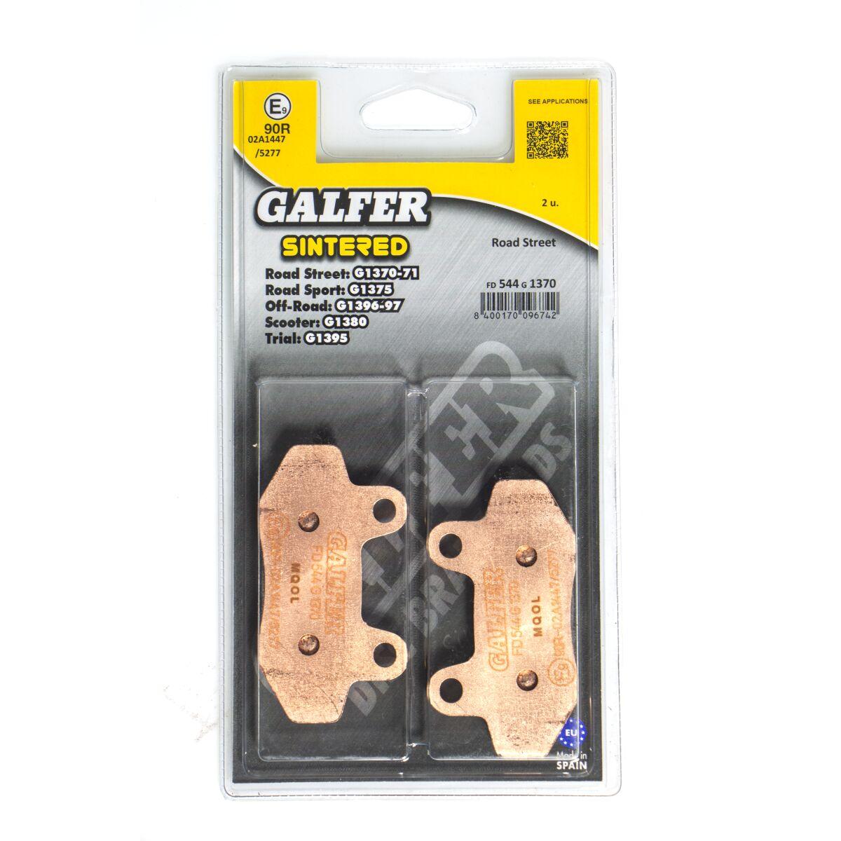 FD544G1370 - Galfer HH Sintered Street RR Brake Pads For Hyosung GT 250 2005-2009 - Front/Rear