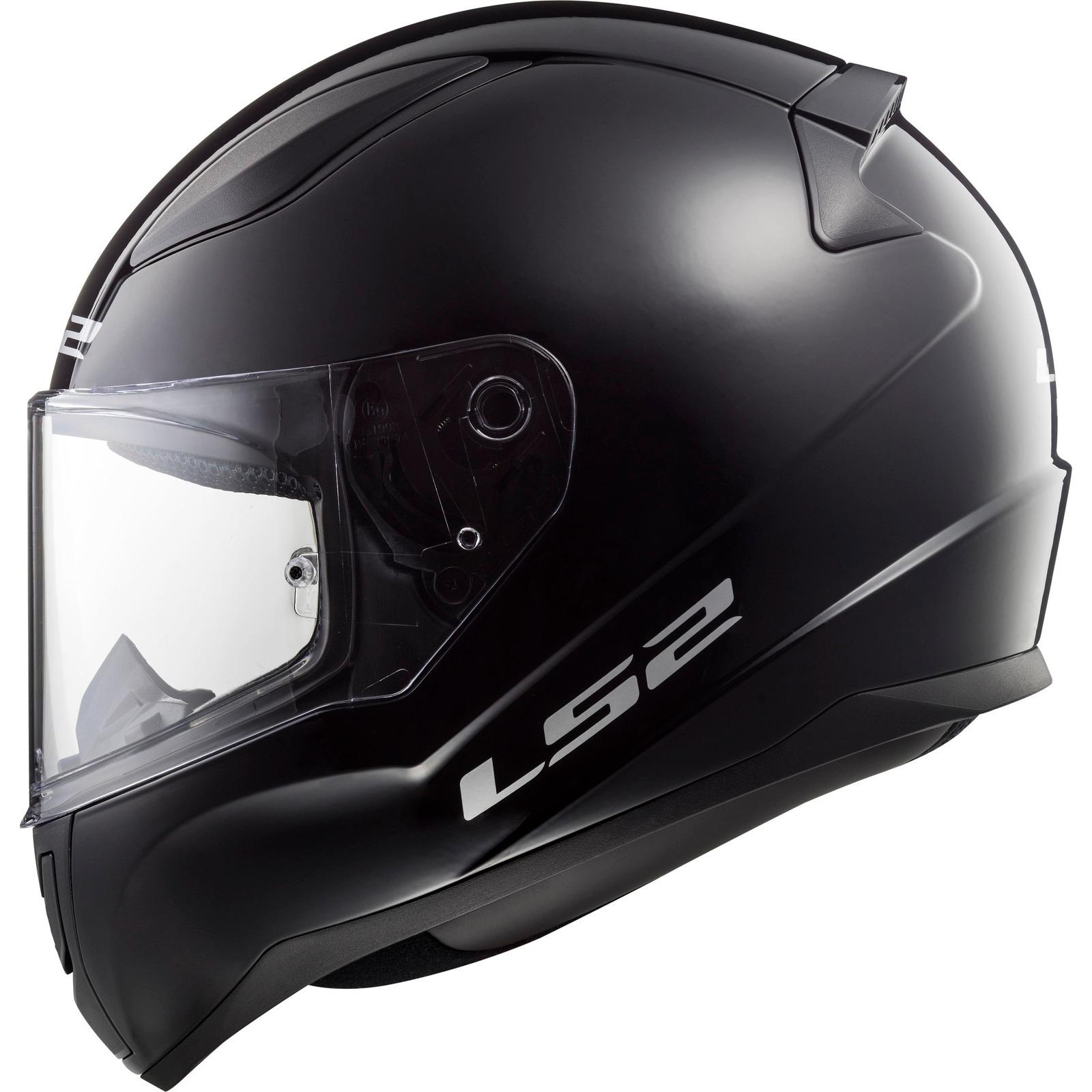 LS2 FF353J Rapid Mini Solid Youth Motorcycle Helmet M Black & Smoke (Tinted) Visor