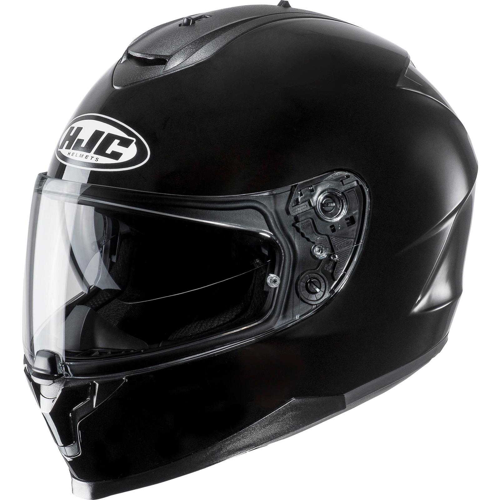 C70BXS - HJC C70 Plain Motorcycle Helmet XS Black