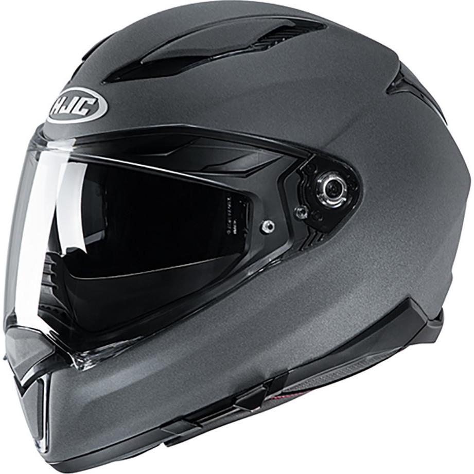 F70STS - HJC F70 Plain Motorcycle Helmet S Stone Grey