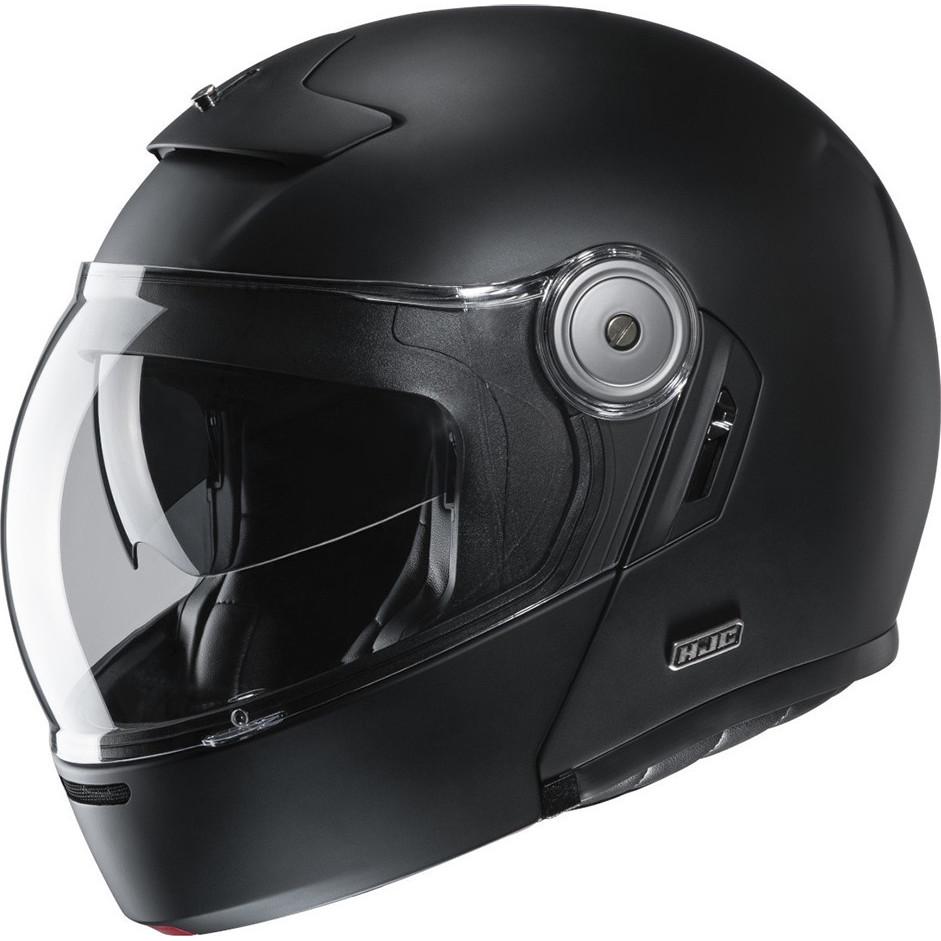 V90MB2XL - HJC V90 Plain Flip Front Motorcycle Helmet XXL Matt Black